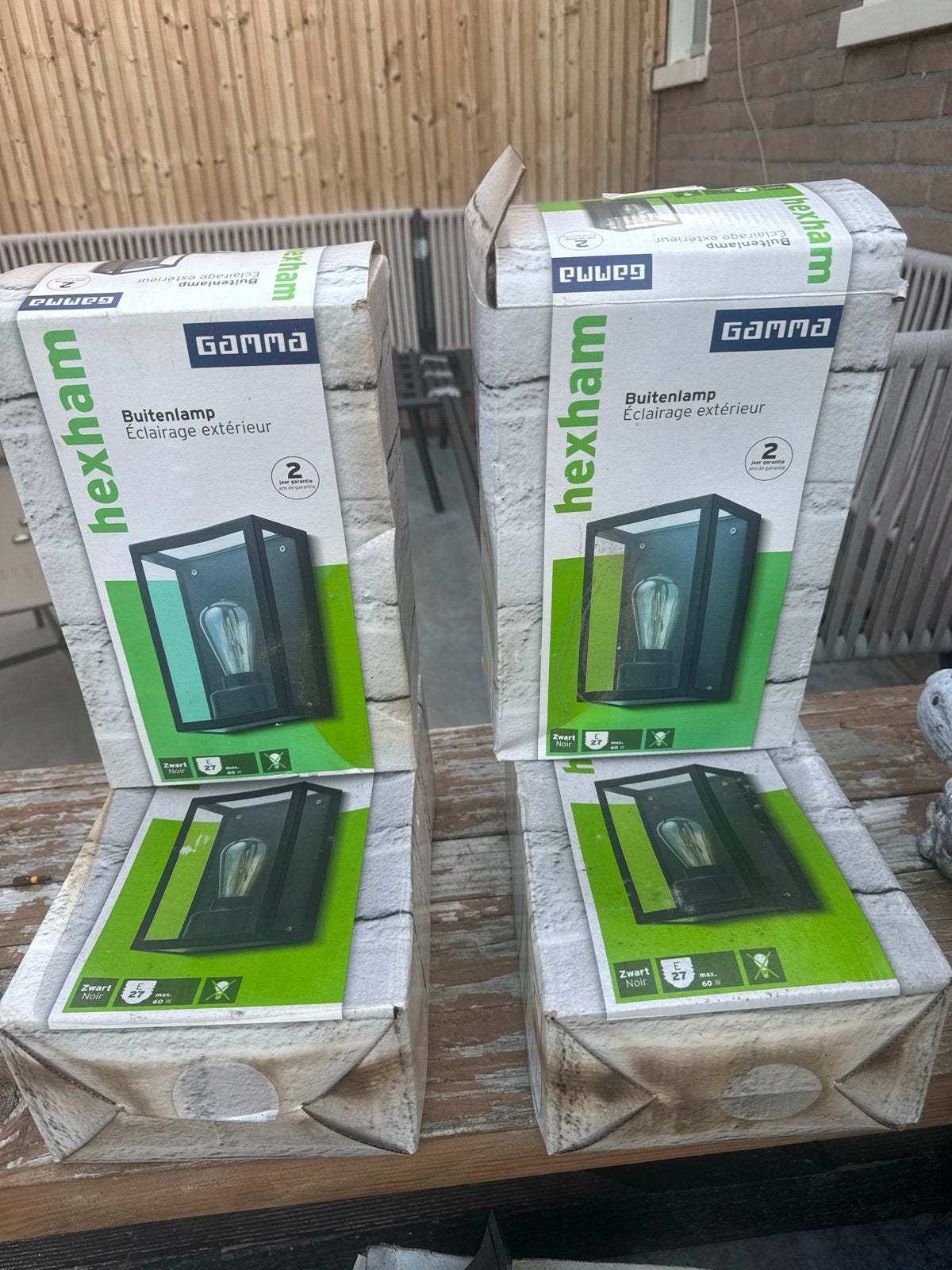 Nieuwe Gamma Hexham buitenlampen, Minder dan 50 watt, Wandlamp, Nieuw, Ophalen of Verzenden