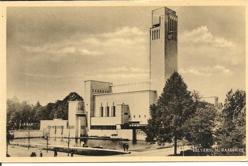 Hilversum Raadhuis., Ophalen of Verzenden, 1940 tot 1960, Ongelopen, Noord-Holland