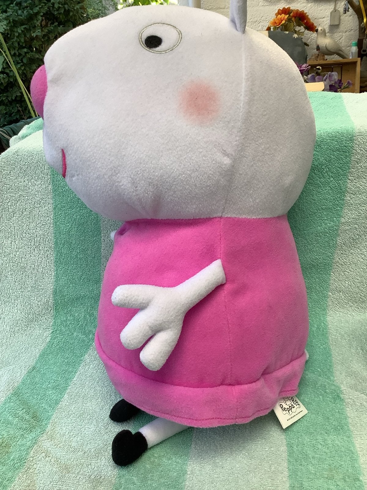 Grote Peppa Pig suzy sheep knuffel - Steun KIKA, Gebruikt, Overige merken, Overige typen, Ophalen of Verzenden