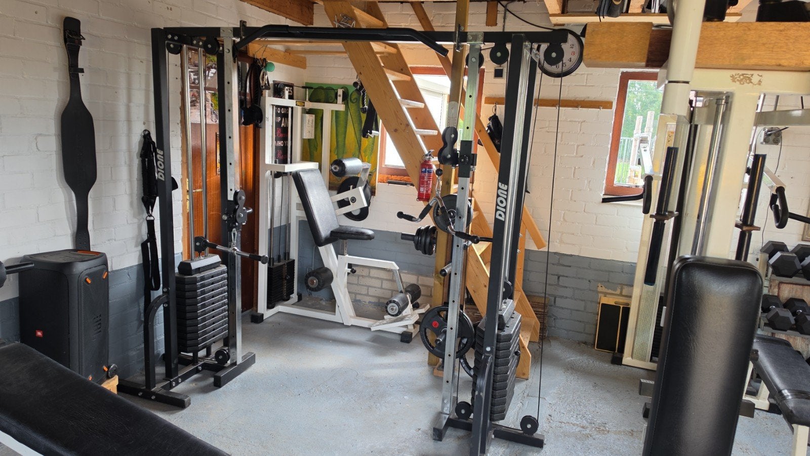 Dione Kabelstation met 160kg gewichten, Ophalen of Verzenden, Gebruikt, Benen, Overige typen