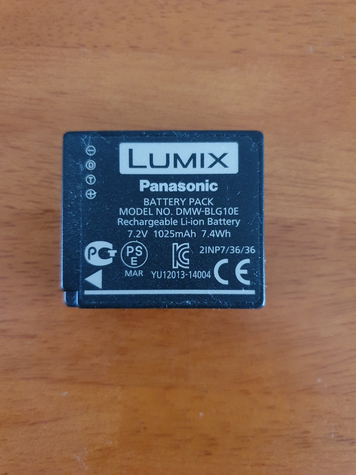 Goedwerkende Panasonic Lumix DMW-BLG10E batterij, Ophalen of Verzenden, Zo goed als nieuw, Oplaadbaar