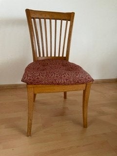 Eiken stoel, Huis en Inrichting, Stoelen, Ophalen, Bruin, Eén