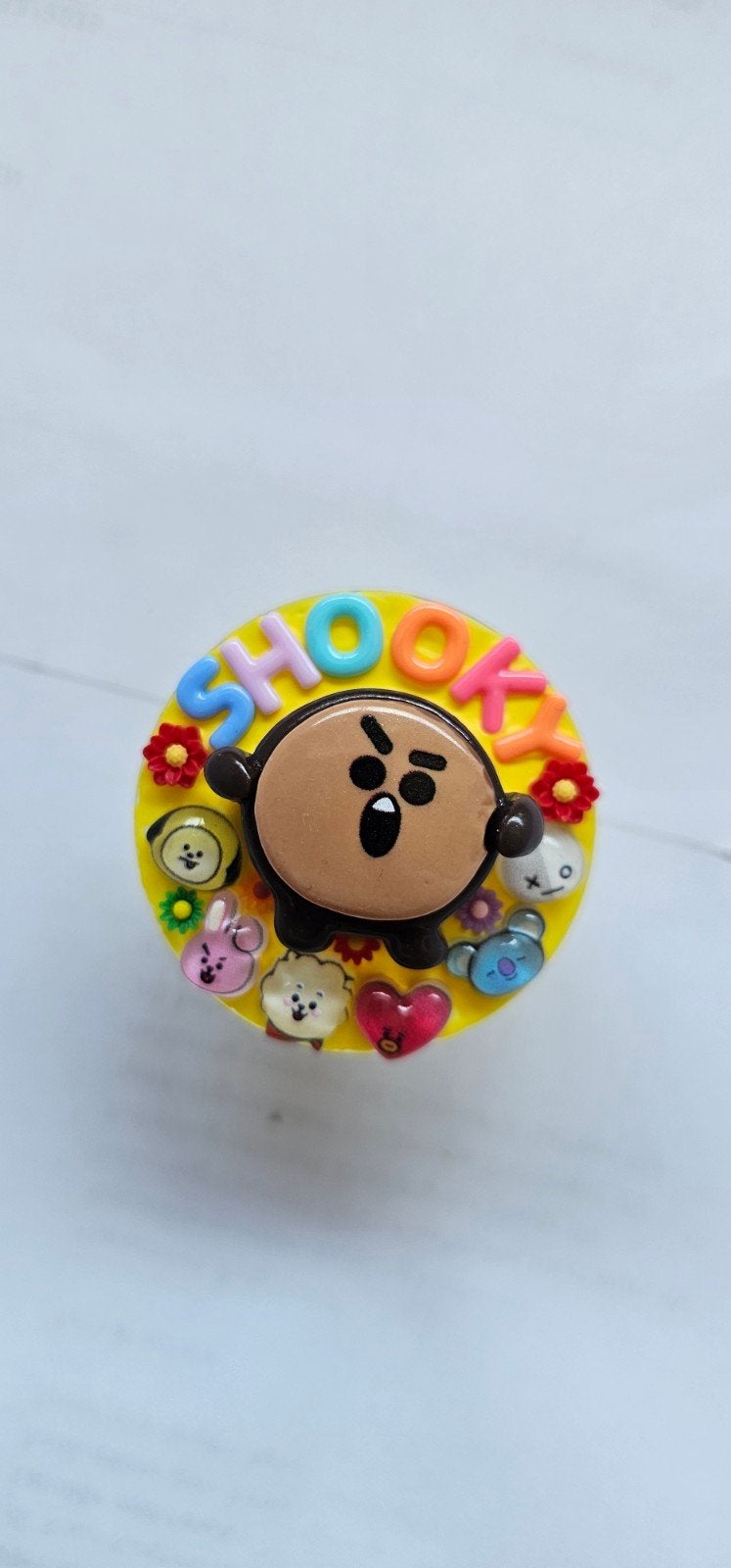 BT21 Shooky Telefoonhouder PopSocket, Ophalen of Verzenden, Nieuw, Telefoonhanger of Accessoire, Universeel