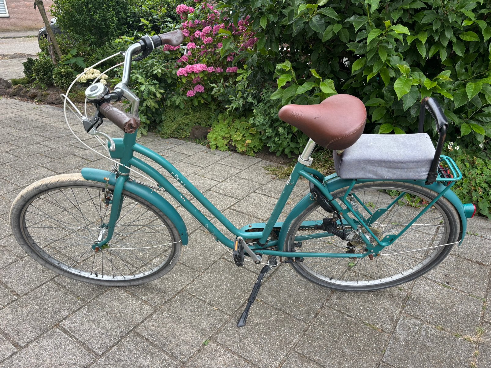 Lichtgewicht elops damesfiets met achterzitje, opknapper, Ophalen, 0 zitjes, Zo goed als nieuw, Overige merken