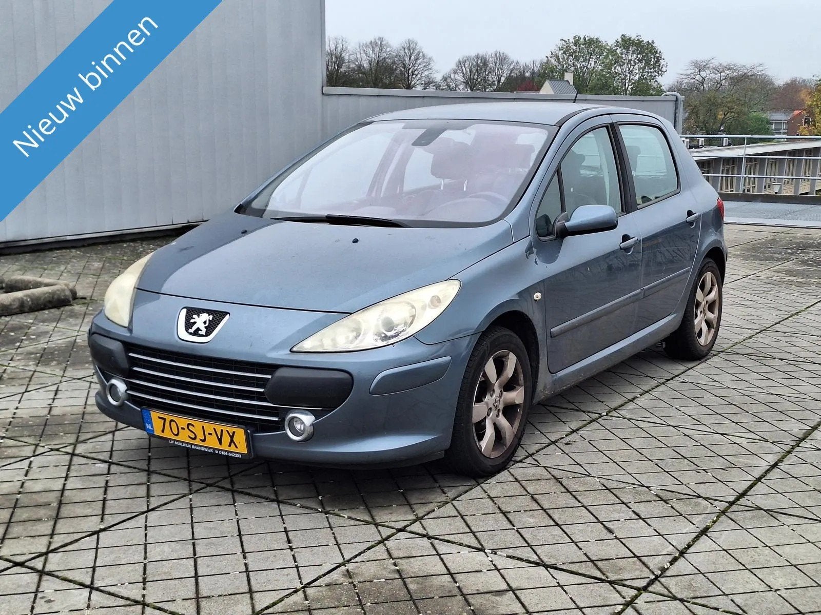 Peugeot 307 €2850,-1.6-16V Griffe Nwe Apk Airco Leder Nap, Auto's, Voorwielaandrijving, Gebruikt, Zwart, 4 cilinders