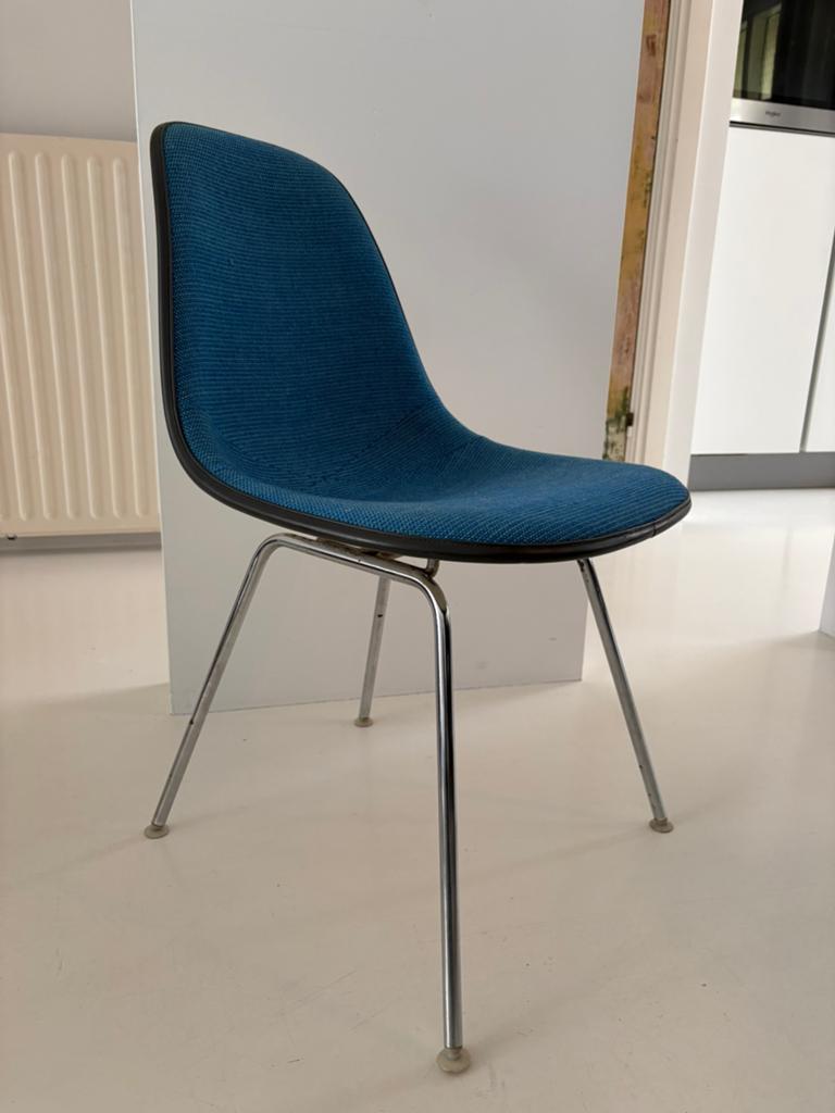 Herman Miller DSX 1979 Alexander Girard x Eames, Huis en Inrichting, Stoelen, Ophalen, Gebruikt, Blauw, Eén