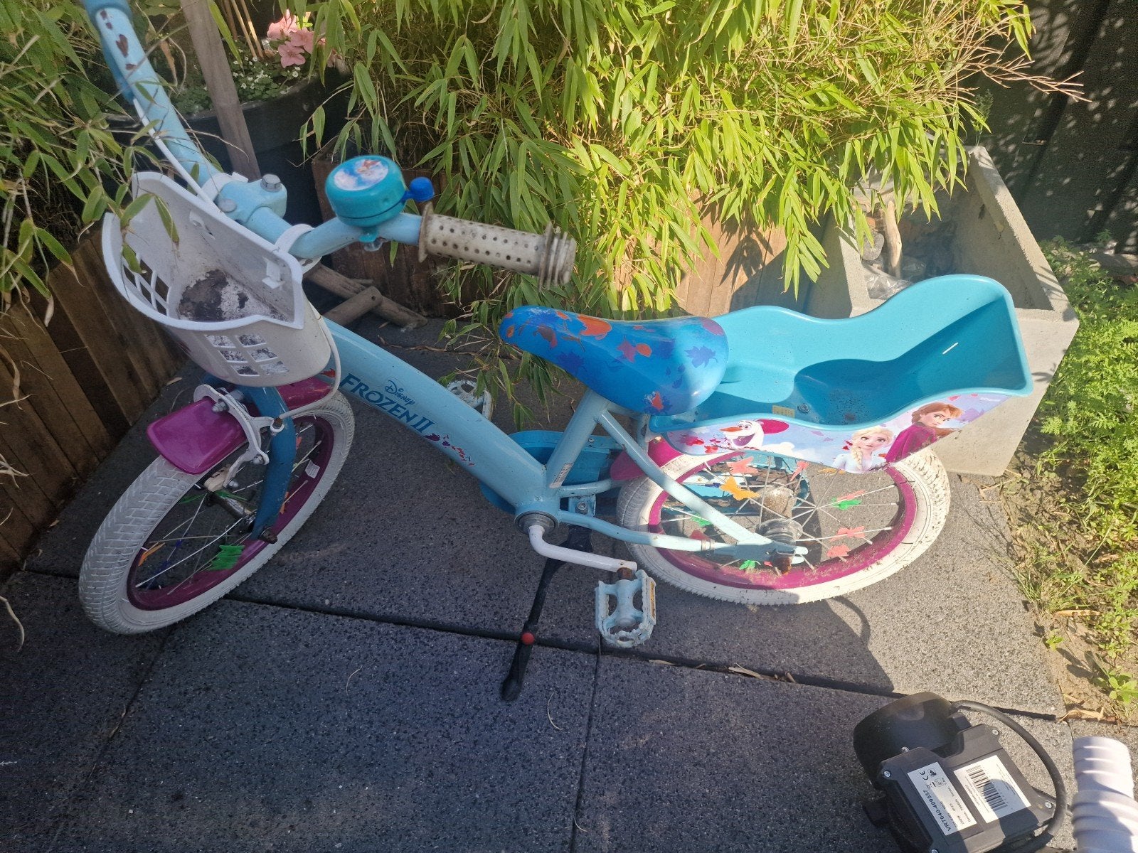 Frozen fiets, Ophalen, Gebruikt, Gewone step