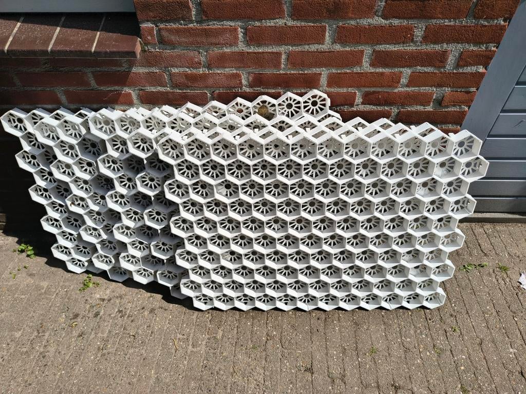 Nieuwe grindmatten zonder worteldoek, 5 suks, Ophalen, Nieuw, Wit, Grind