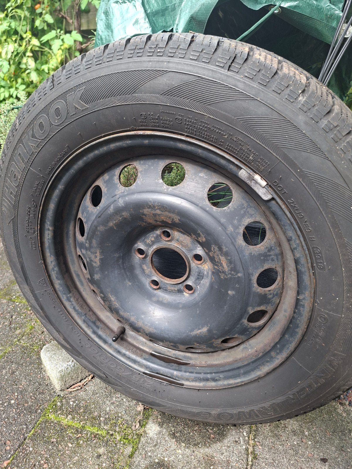 Gratis 4 winterbanden met velgen 215/60 R16 C, Ophalen, Gebruikt