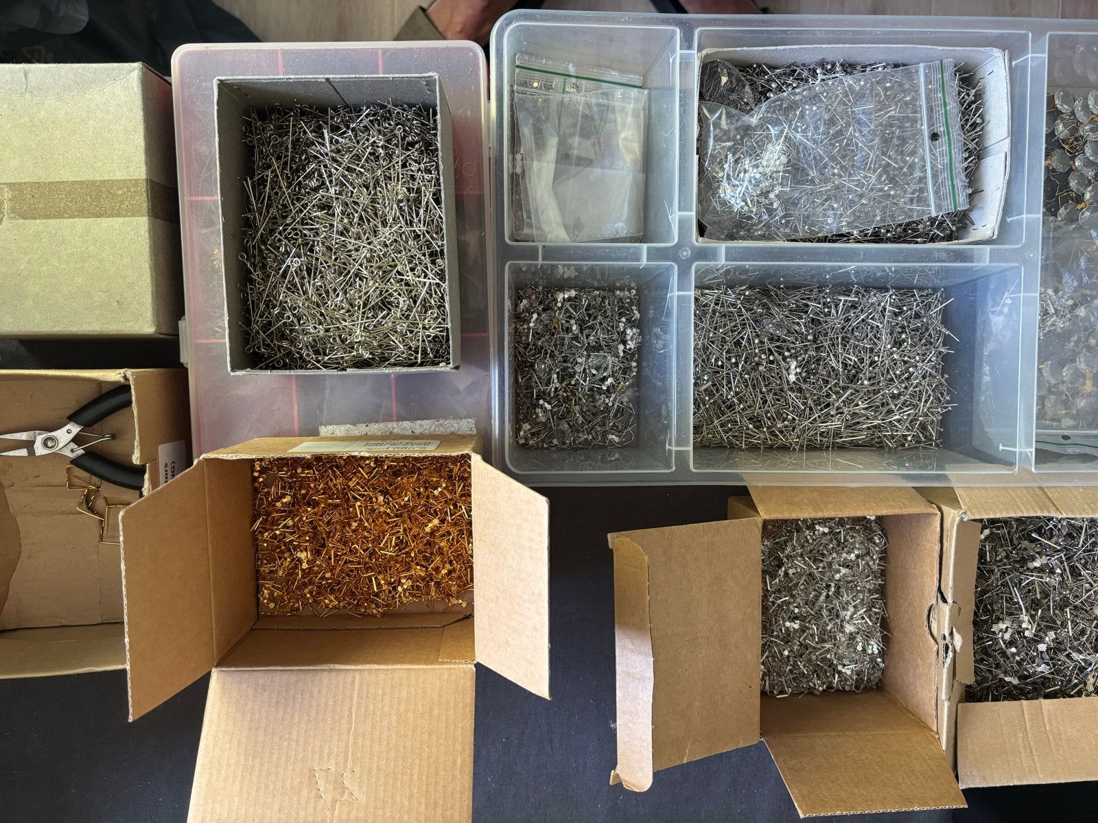 Grote partij haakjes en stiftjes voor sieraden maken, Ophalen, Gebruikt, Overige typen
