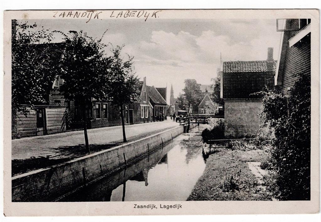 Zaandijk 1948. Lagedijk., Ophalen of Verzenden, 1940 tot 1960, Gelopen, Noord-Holland