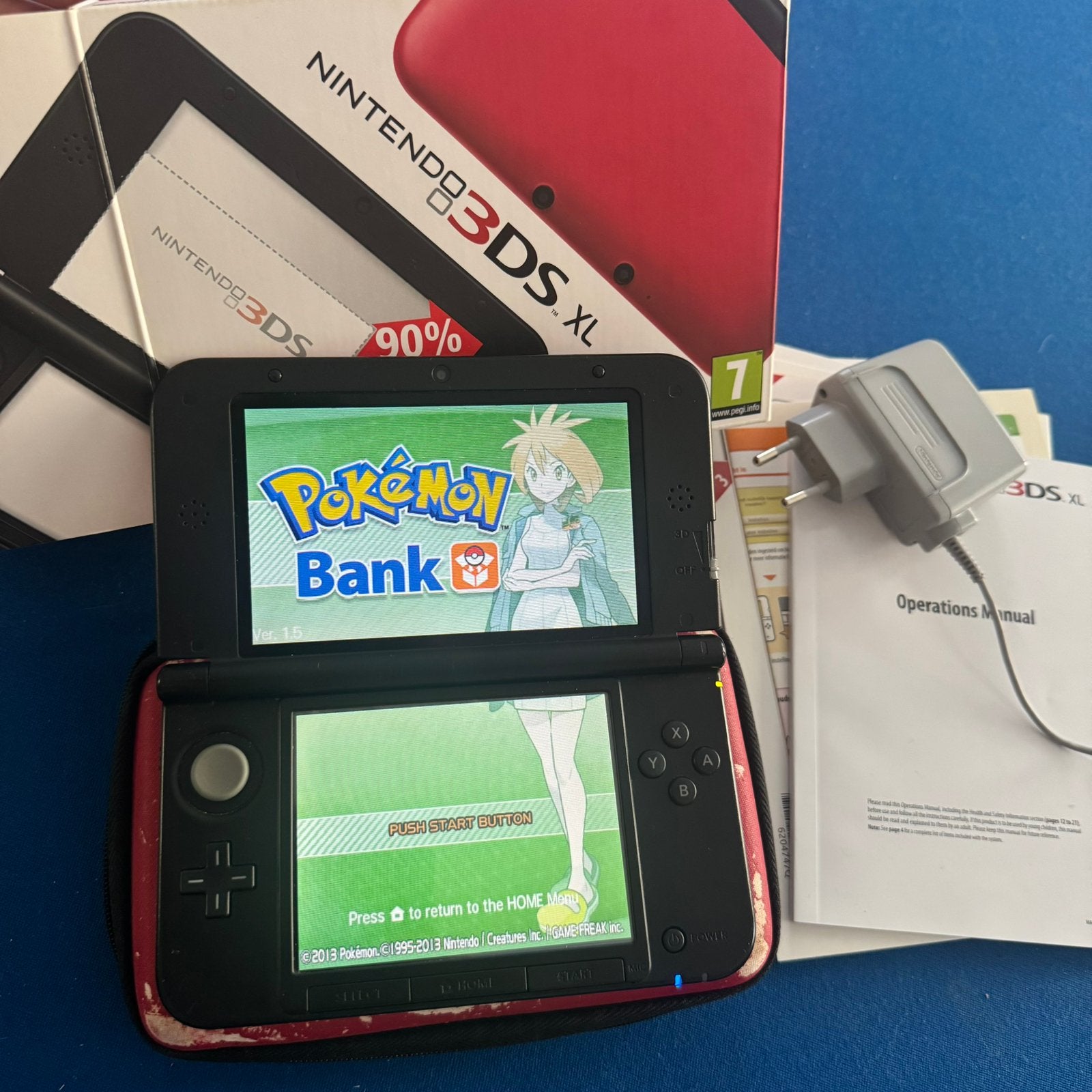 Nintendo 3ds xl gereserveerd, Ophalen of Verzenden, Zo goed als nieuw, Rood, 3DS XL
