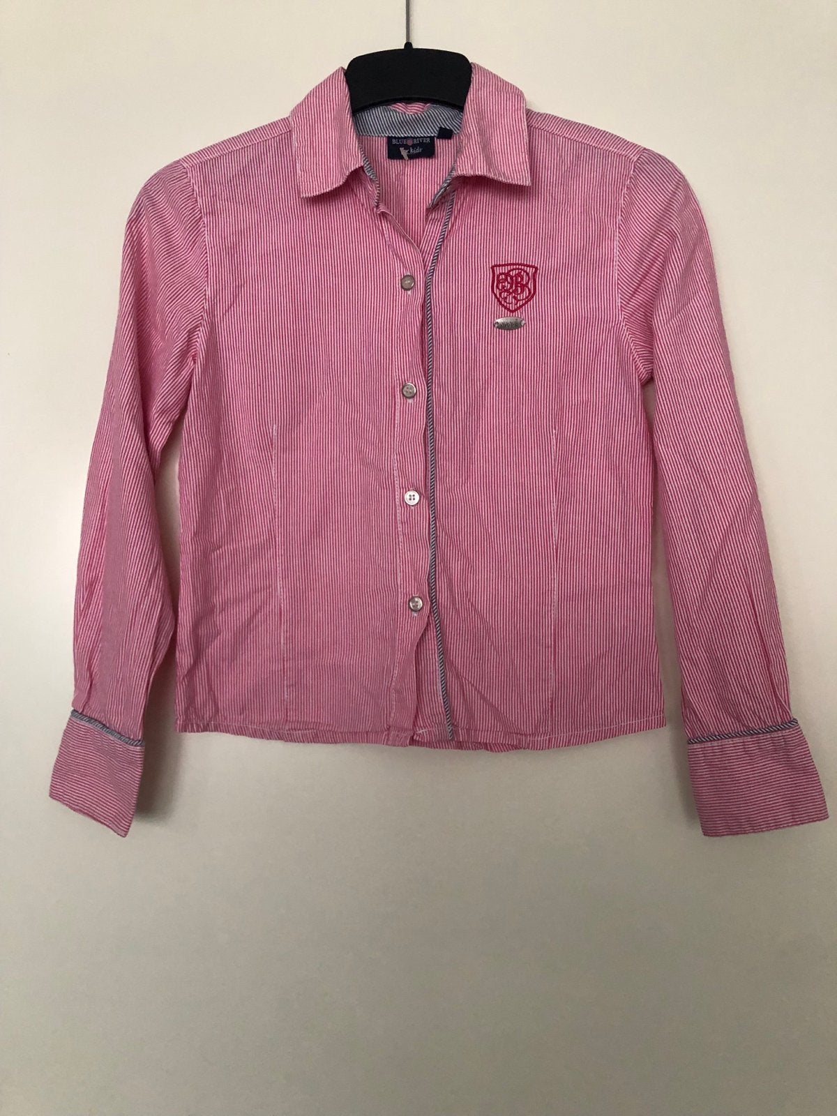 Blue River gestreept overhemd voor meisjes, maat 152, Ophalen of Verzenden, Zo goed als nieuw, Meisje, Overhemd of Blouse