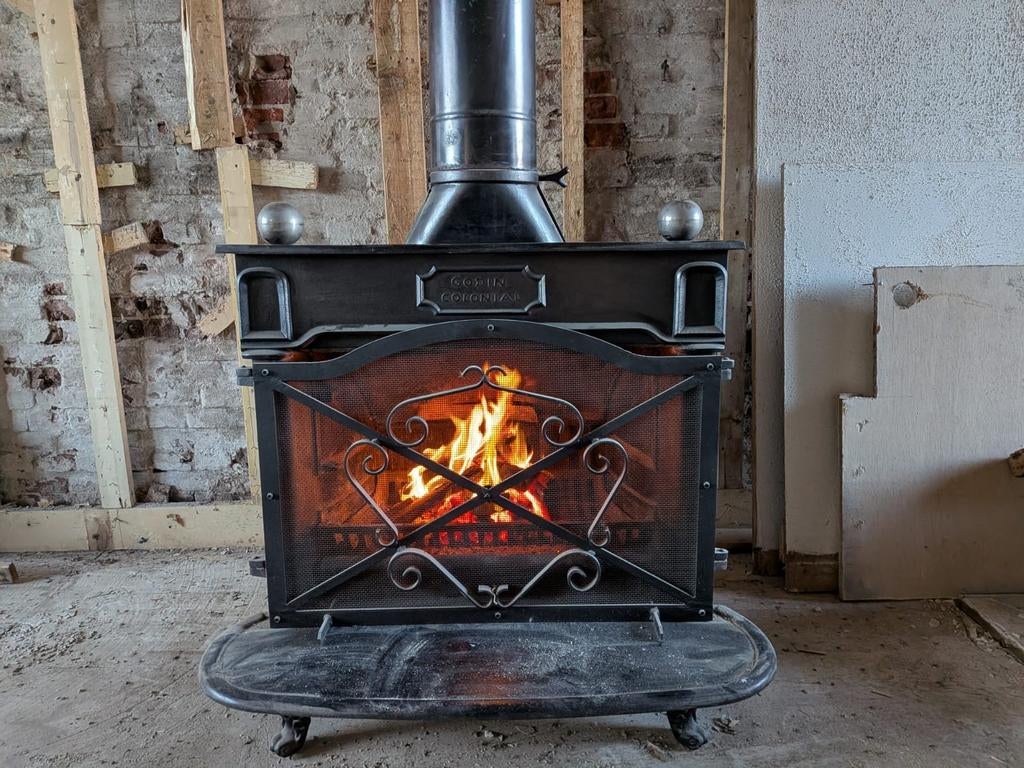 Godin Colonial haard uit 1978, Ophalen, Gebruikt, Vrijstaande haard, Houthaard