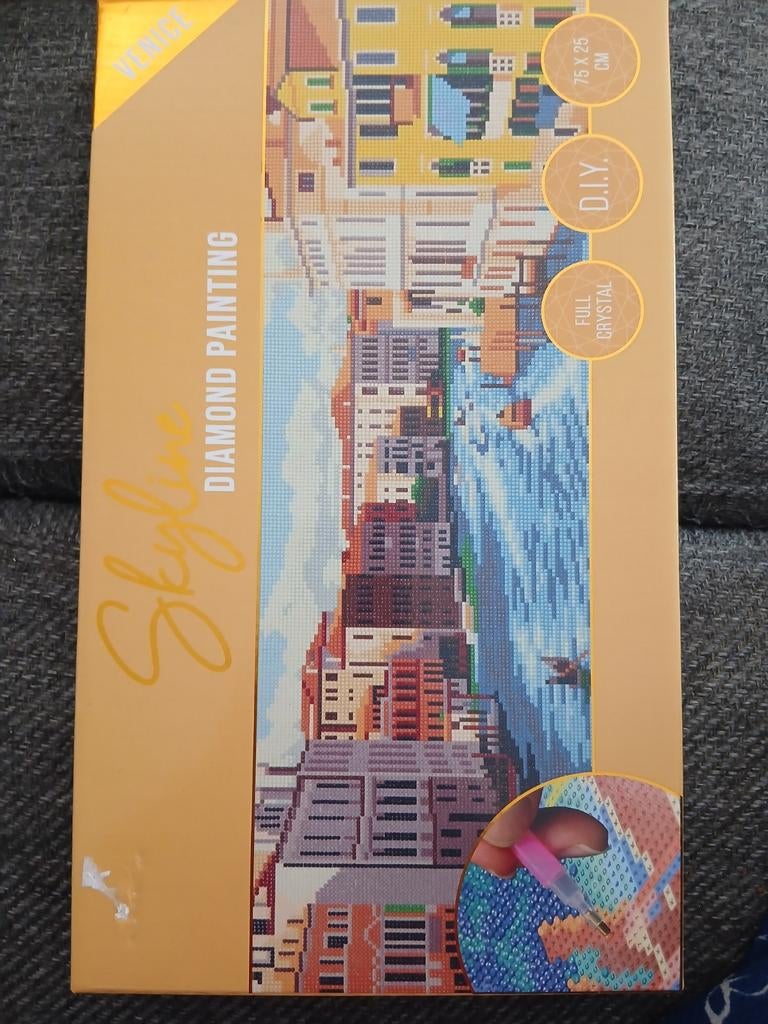 Diamond painting skyline Venice 75 x 25 cm, Gebouwen, Diamond painting, Nieuw, Ophalen of Verzenden