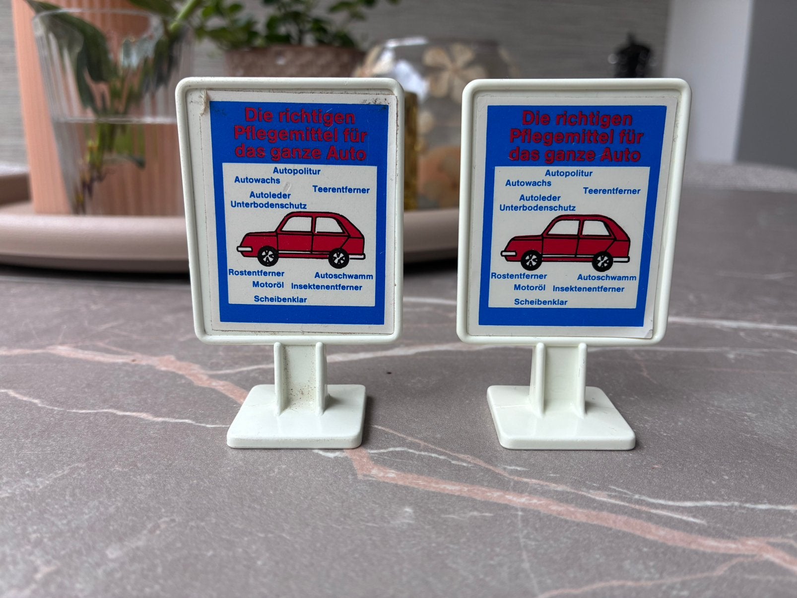 2x vintage Esso reclame bord., Gebruikt, Gebouw, Losse onderdelen, Ophalen of Verzenden