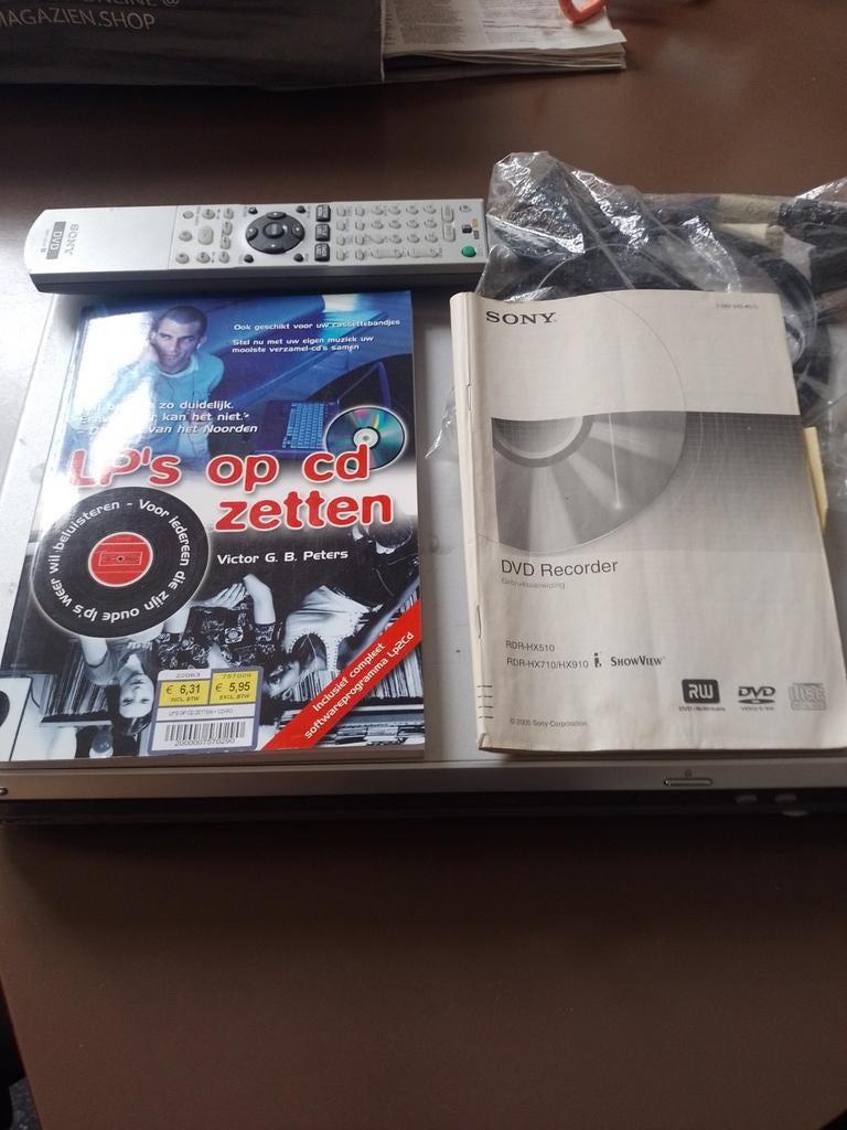 Sony DVD recorder met afstandsbediening en handleiding, Ophalen, Gebruikt, Sony