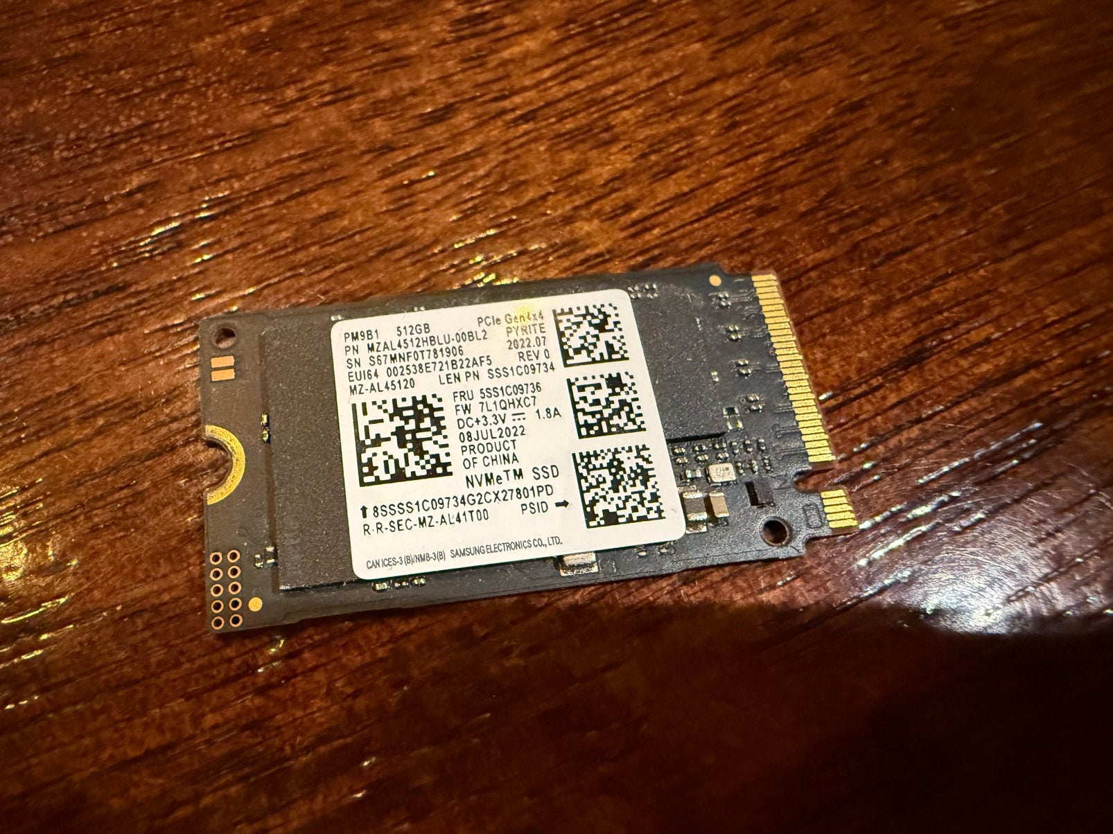 Samsung pm9b1 512GB nvme SSD mzal4512hblu-00bl2, Intern, 512GB, SSD, Ophalen of Verzenden