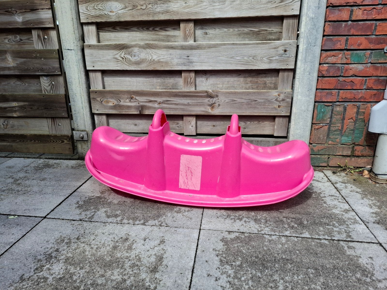 Roze wipkip voor kinderen, Ophalen, Gebruikt