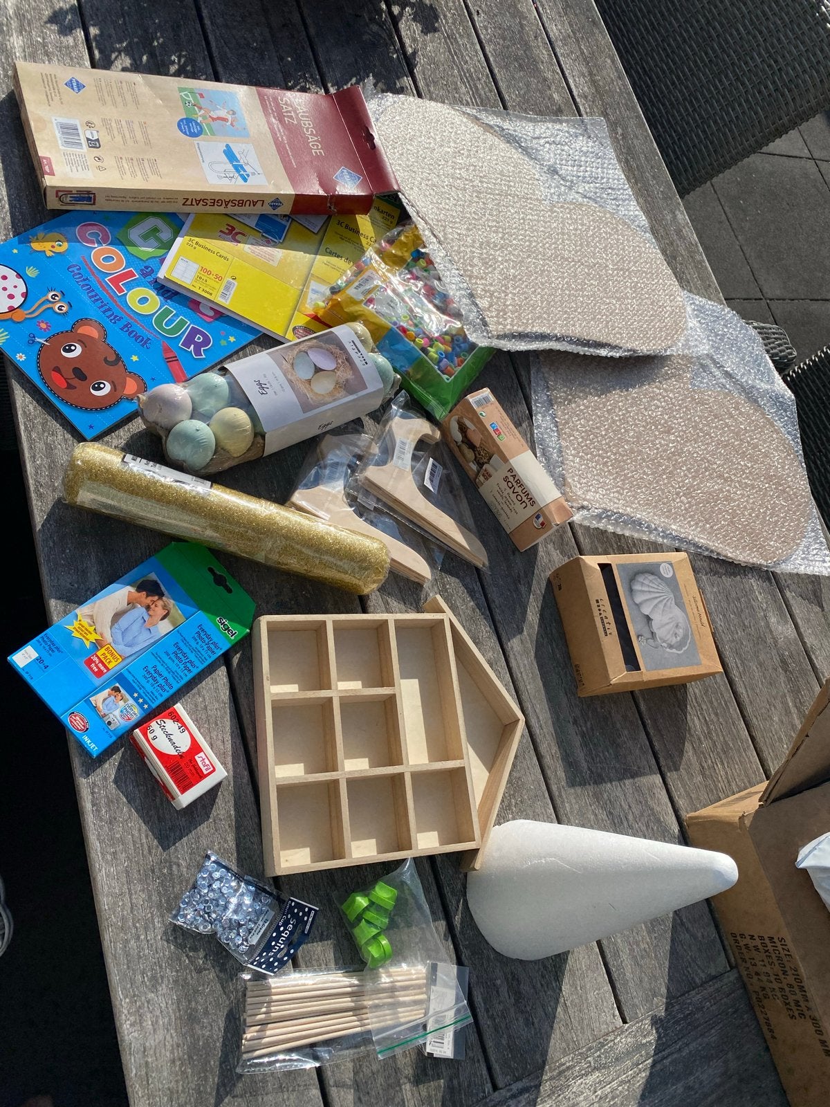 Grote knutselset met diverse materialen en gereedschap, Overige thema's, Meerkleurig, Zo goed als nieuw, Educatief