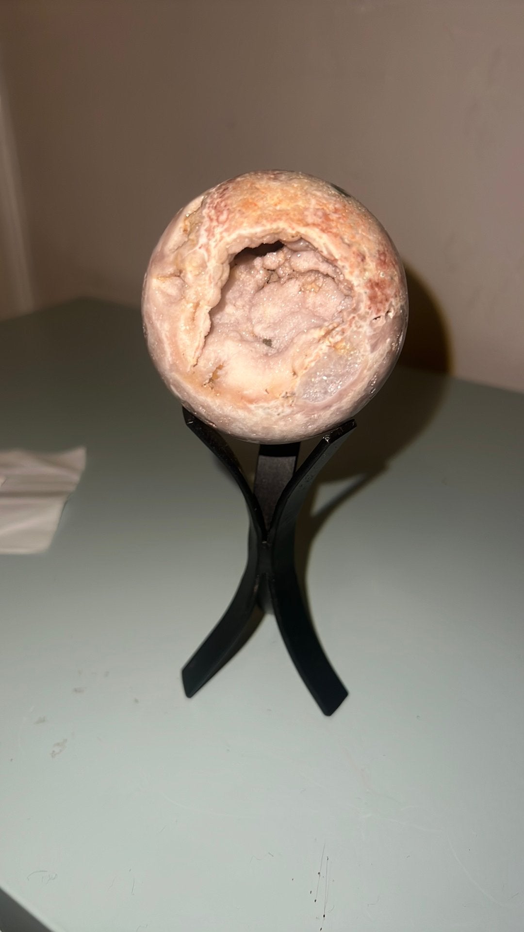 Hele mooie roze amethist bol, Ophalen of Verzenden