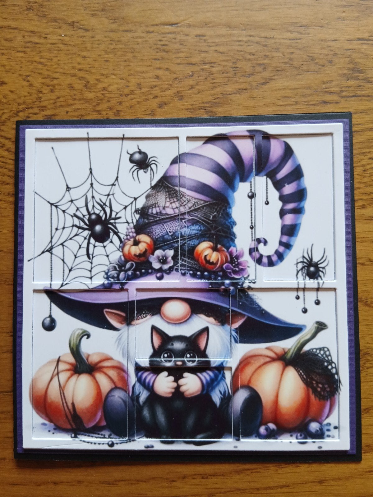 kaart halloween gnome pompoen 216 = 1,75, Ophalen of Verzenden, Zo goed als nieuw, Kerst