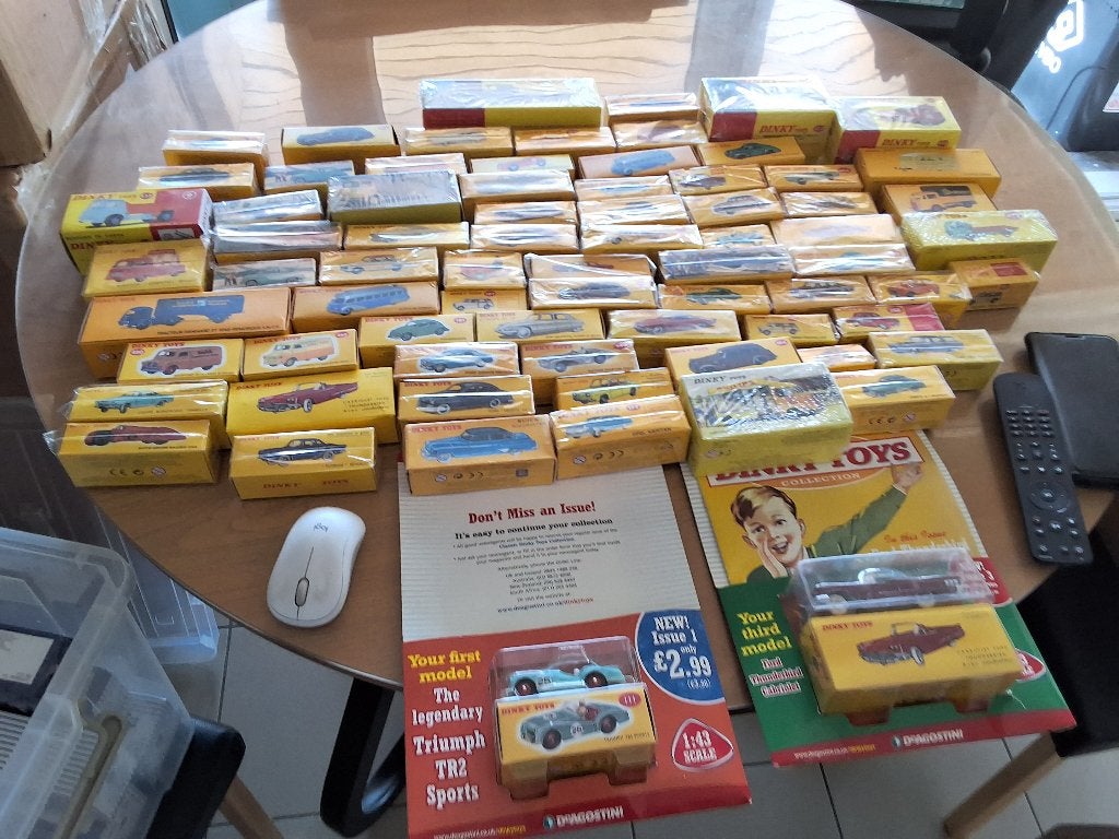groot lot dinky-toys atlas 74 stuks, Hobby en Vrije tijd, Modelauto's | 1:43, Verzenden, Nieuw, Auto, Dinky Toys