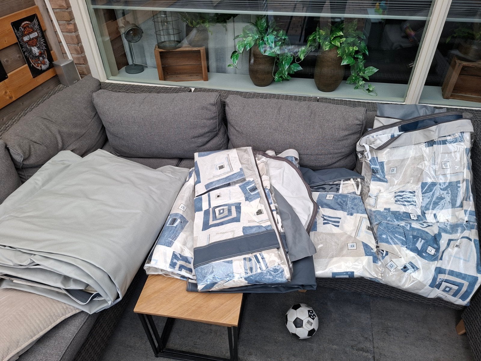 Voortent met tentstokken, Ophalen of Verzenden