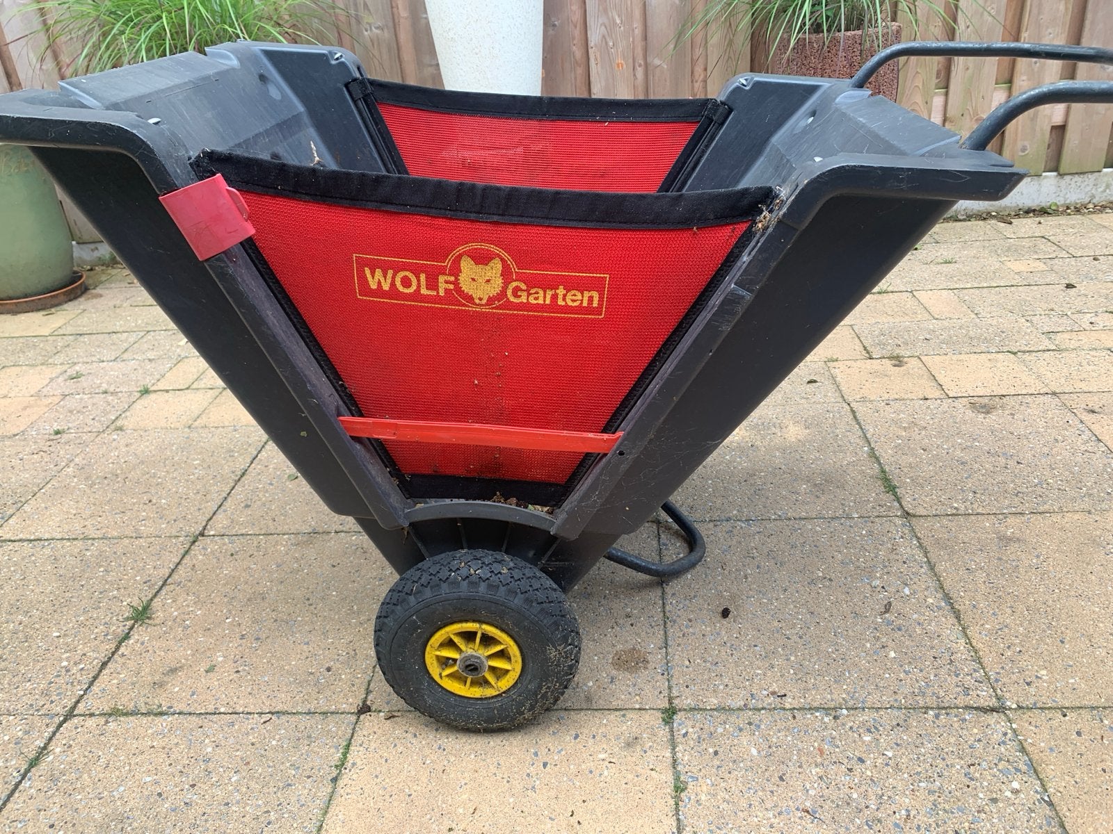 Wolf Garten kruiwagen voor blad/tuinafval, Ophalen, Gebruikt, Handmatig, Tweewielig
