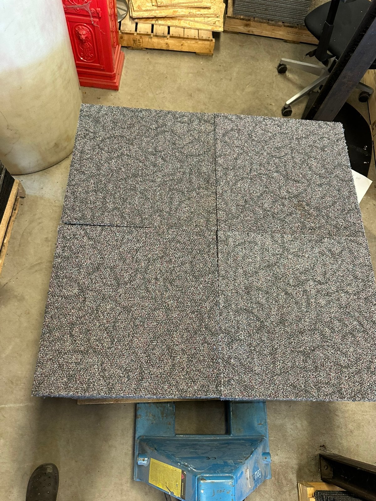 Tapijttegels 50x50 cm, Ophalen, Gebruikt, Q, 75 m² of meer