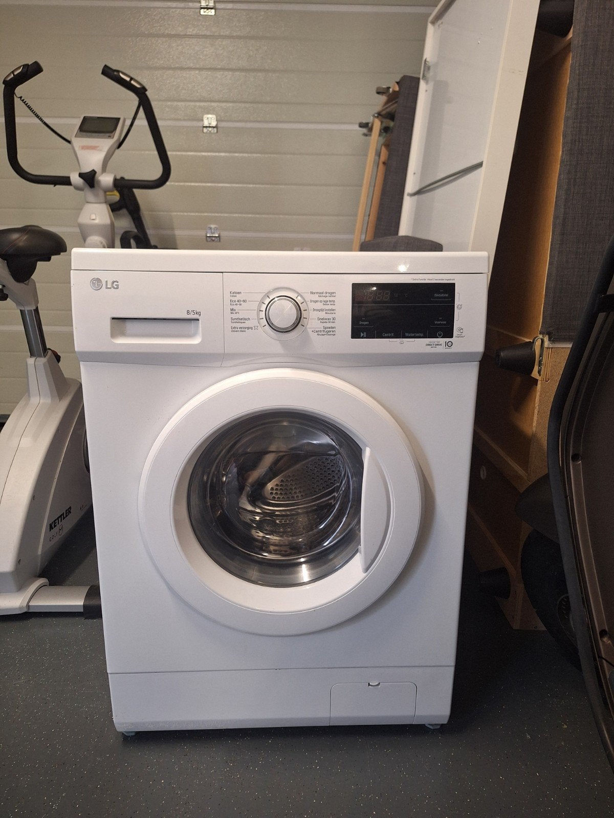 Was- droogcombinatie LG F4J3TMP3WE, Ophalen, 1200 tot 1600 toeren, 8 tot 10 kg, Zo goed als nieuw