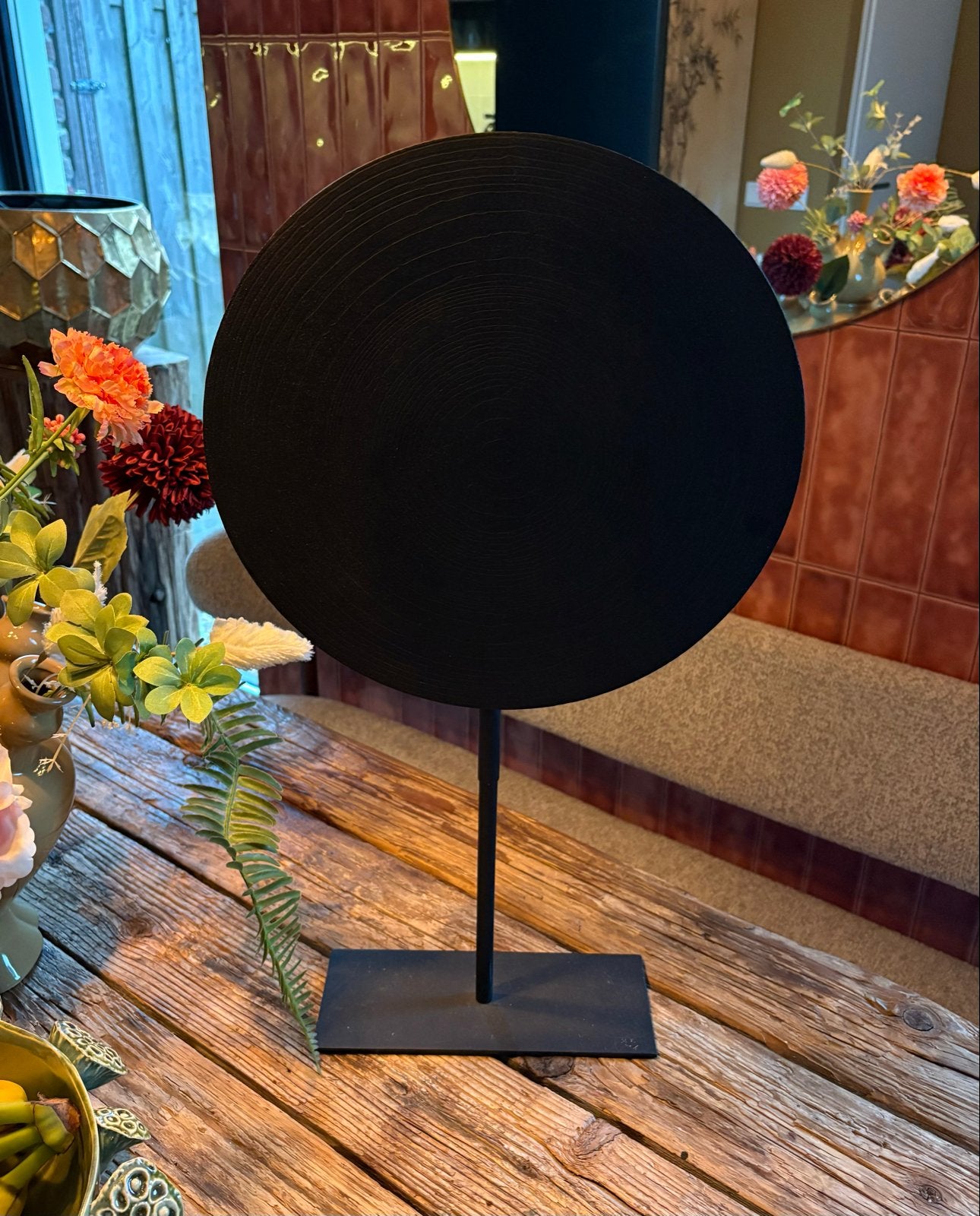 Ornament - Zwart Metaal, Huis en Inrichting, Ophalen, Gebruikt, Zwart, Metaal