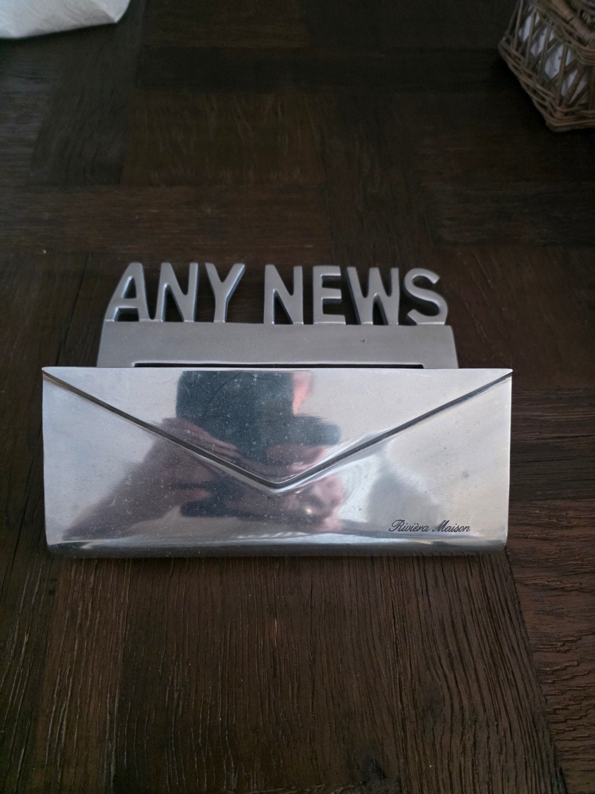 Riviera Maison 'Any News' postvakje/brievenhouder, Gebruikt, Ophalen of Verzenden, Landelijk, Metaal
