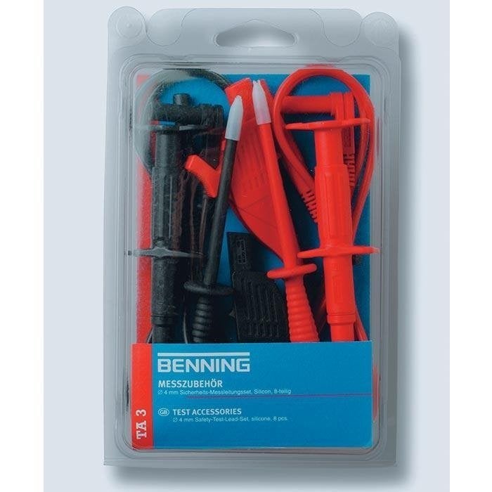 Meetsnoerenset 4mm TA 3 Benning, Verzenden, Nieuw