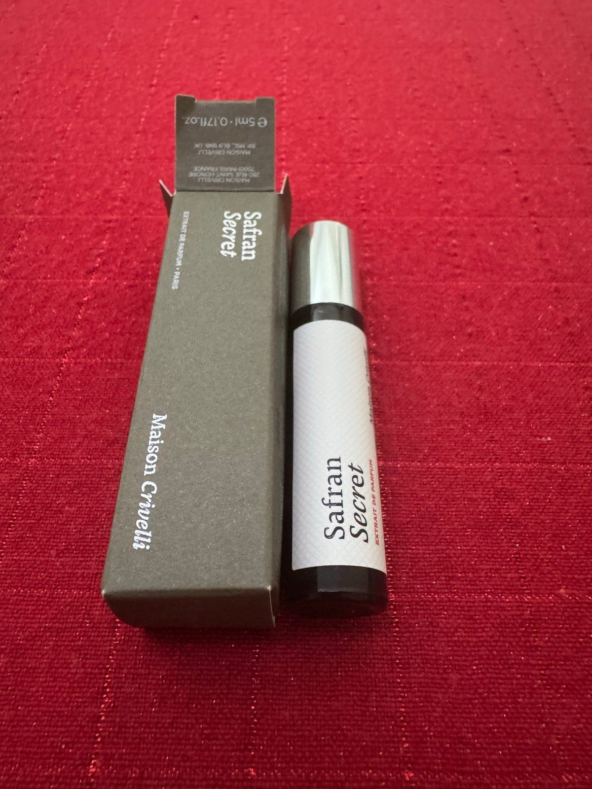 Maison Crivelli Safran Secret Extrait de Parfum 5ml - Zo goe, Ophalen of Verzenden, Zo goed als nieuw