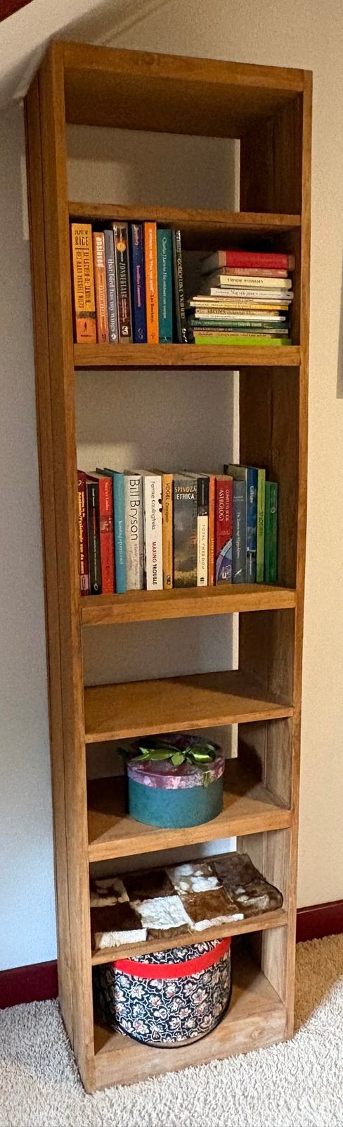 Teak Houten Boekenkast / Room divider, Met plank(en), 200 cm of meer, Teakhout, Zo goed als nieuw