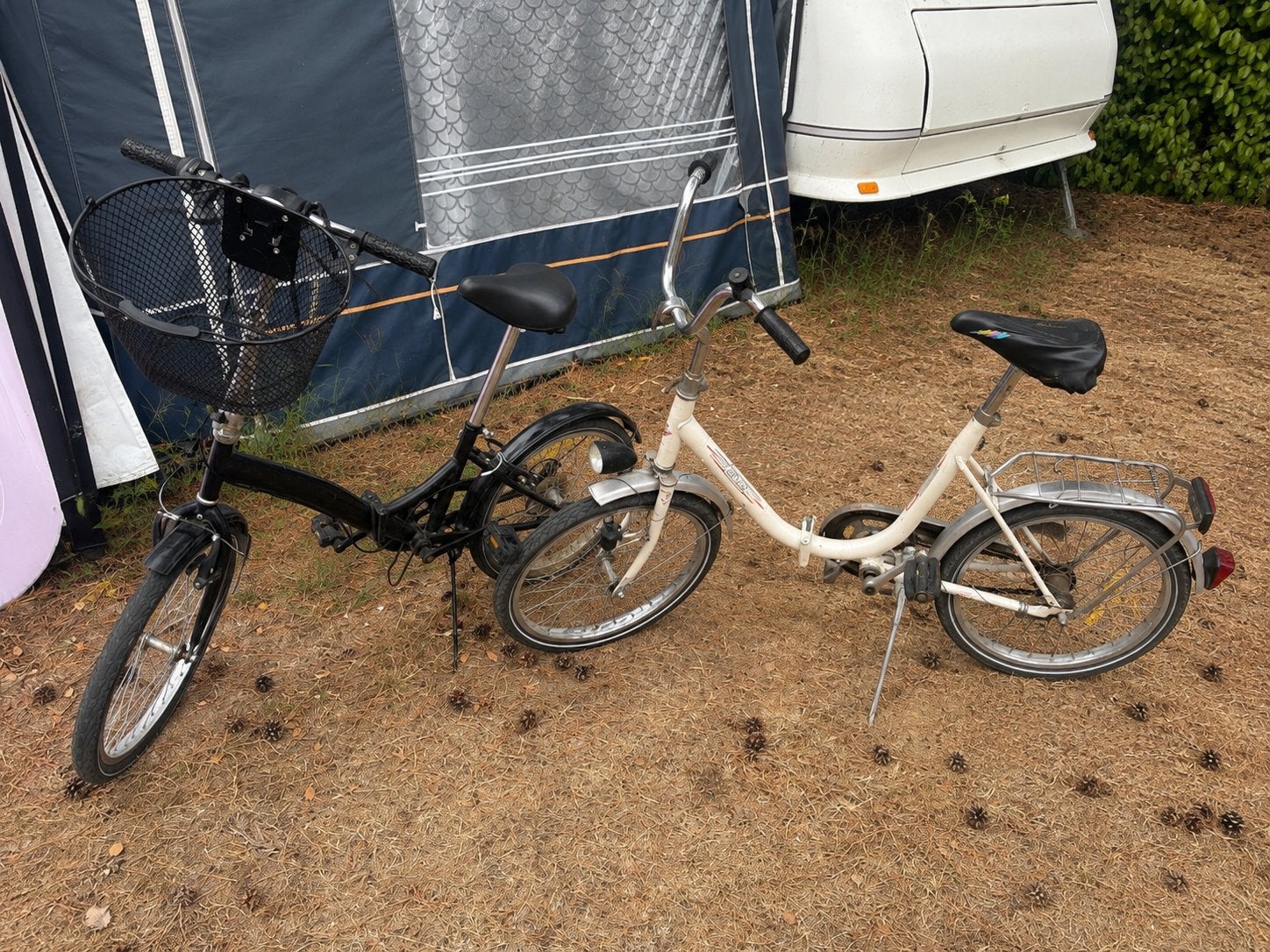 2x Opvouwbare fietsen - Ideaal voor camping/camper, Overige merken, 20 inch of meer, Gebruikt, Velgrem