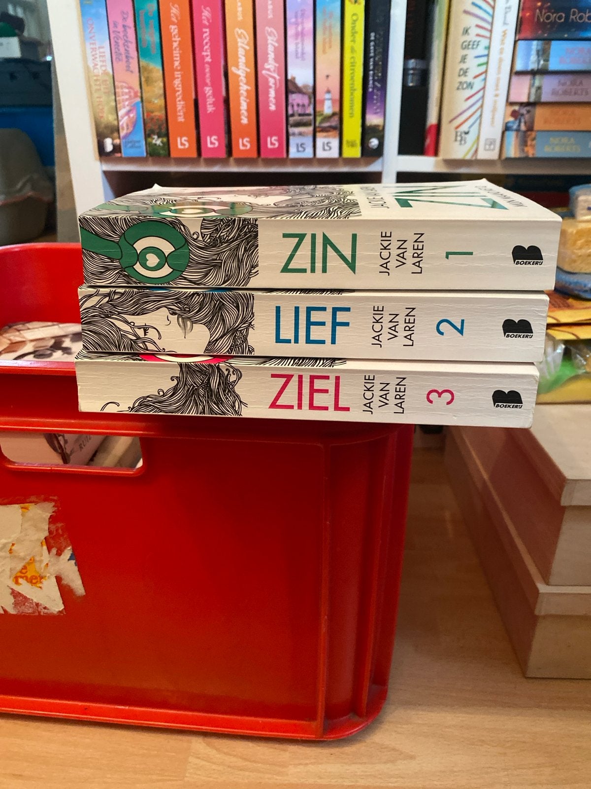 Jackie van Laren serie: Zin, Lief, Ziel (rookvrij), Boeken, Ophalen of Verzenden, Gelezen