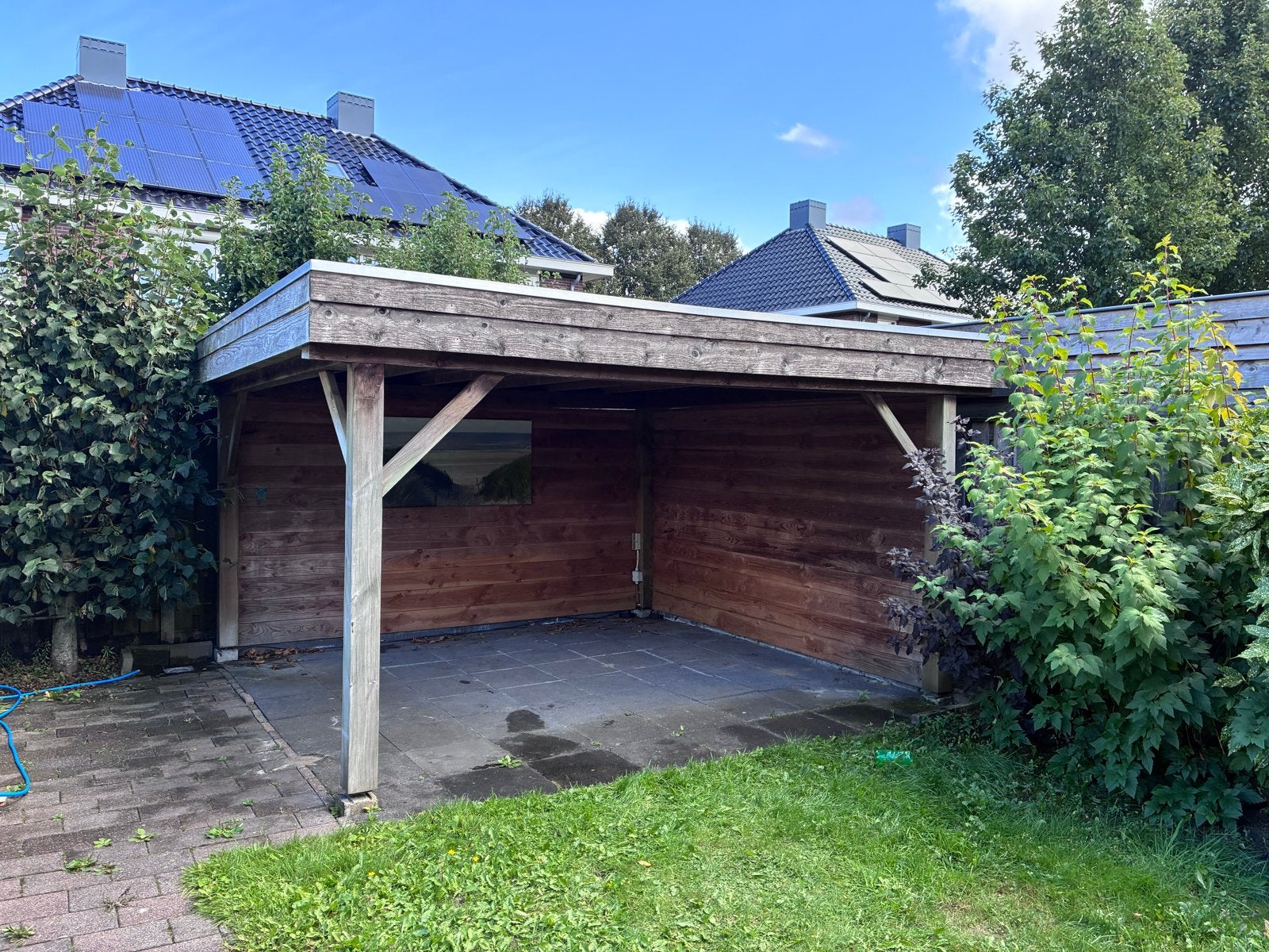 Douglashouten tuinoverkapping/carport, Ophalen, Gebruikt, 250 tot 500 cm, Overige typen