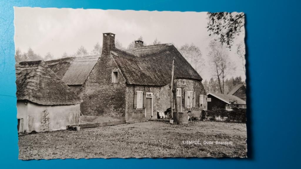 Liempde oude boerderij 1963, Verzamelen, Ansichtkaarten | Nederland, Ophalen of Verzenden, 1960 tot 1980, Gelopen, Noord-Brabant