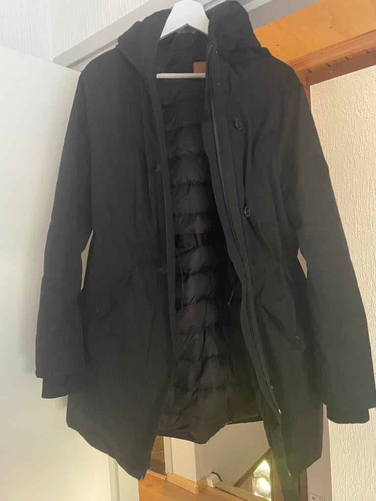 Ugg winterjas parka maat l, Ophalen of Verzenden, Gedragen, Maat 42/44 (L), Zwart