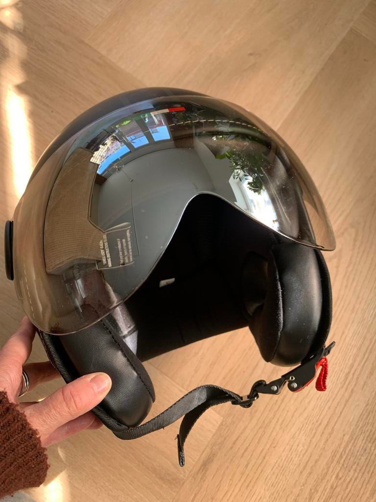 Demm Scooterhelm Zwart - Maat S, Ophalen, Gebruikt, Small