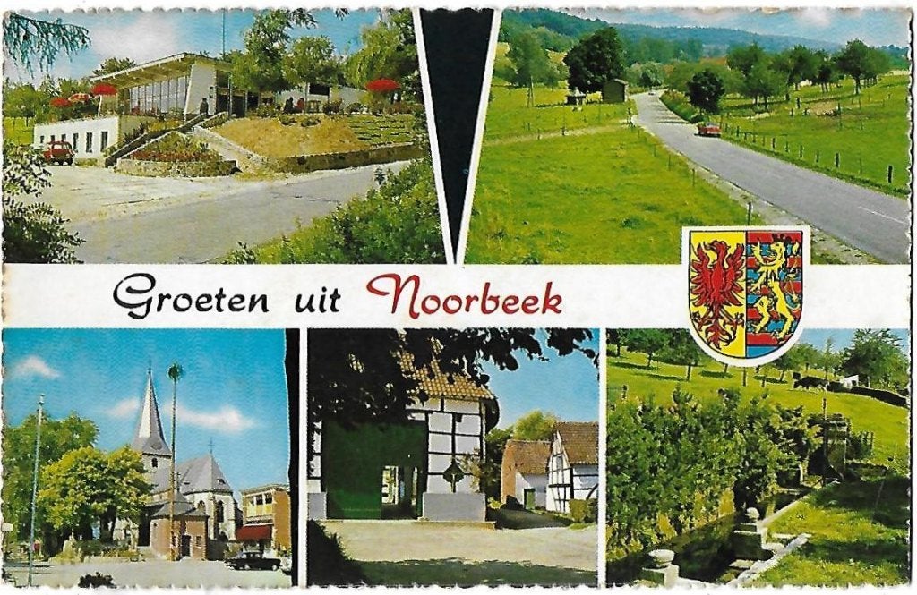 Noorbeek oude gelopen ansichtkaart ( a1678 ), Ophalen of Verzenden, 1980 tot heden, Gelopen