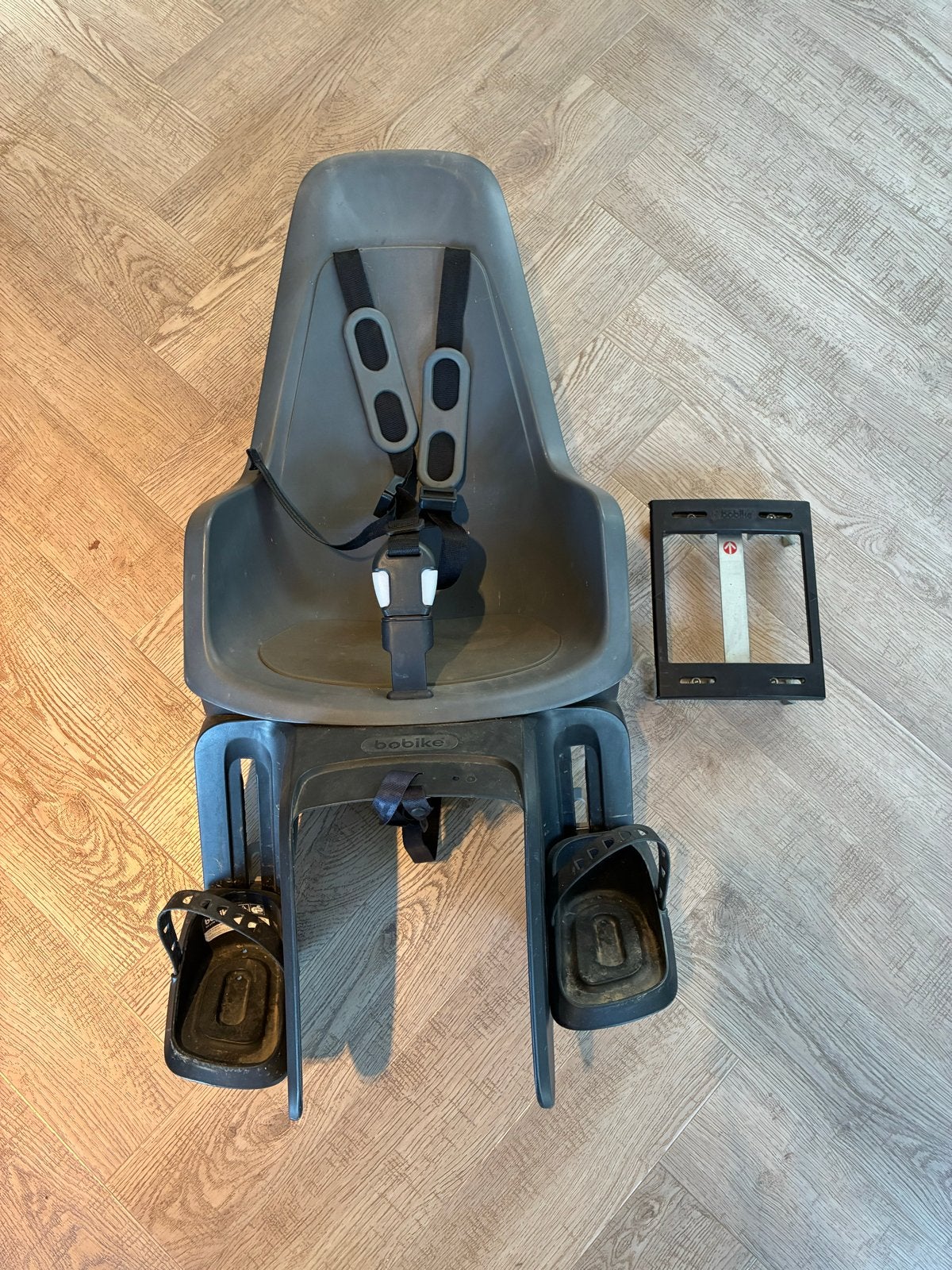 Bobike Achterzitje voor Kinderen - Grijs, Achterzitje, 9 t/m 18 kg, Ophalen of Verzenden, Gebruikt