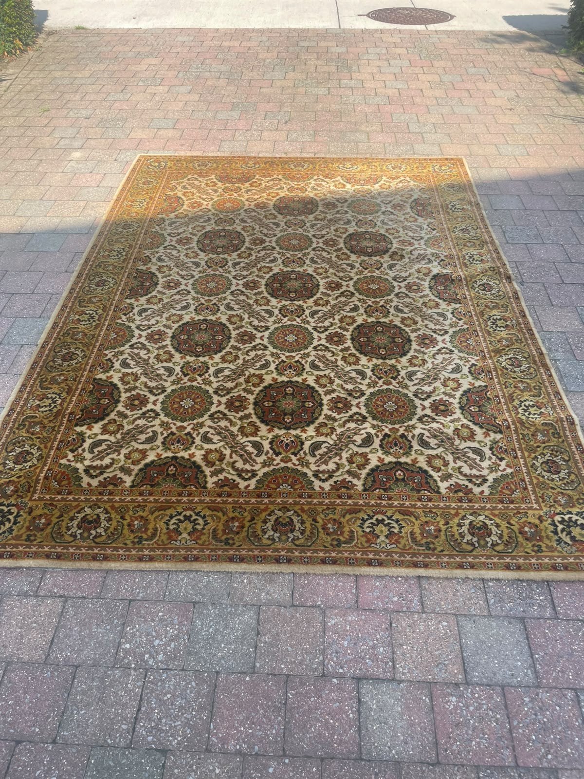 prachtig groot vintage Perzisch wollen tapijt 240x170, Perzisch, 150 tot 200 cm, 200 cm of meer, Ophalen of Verzenden