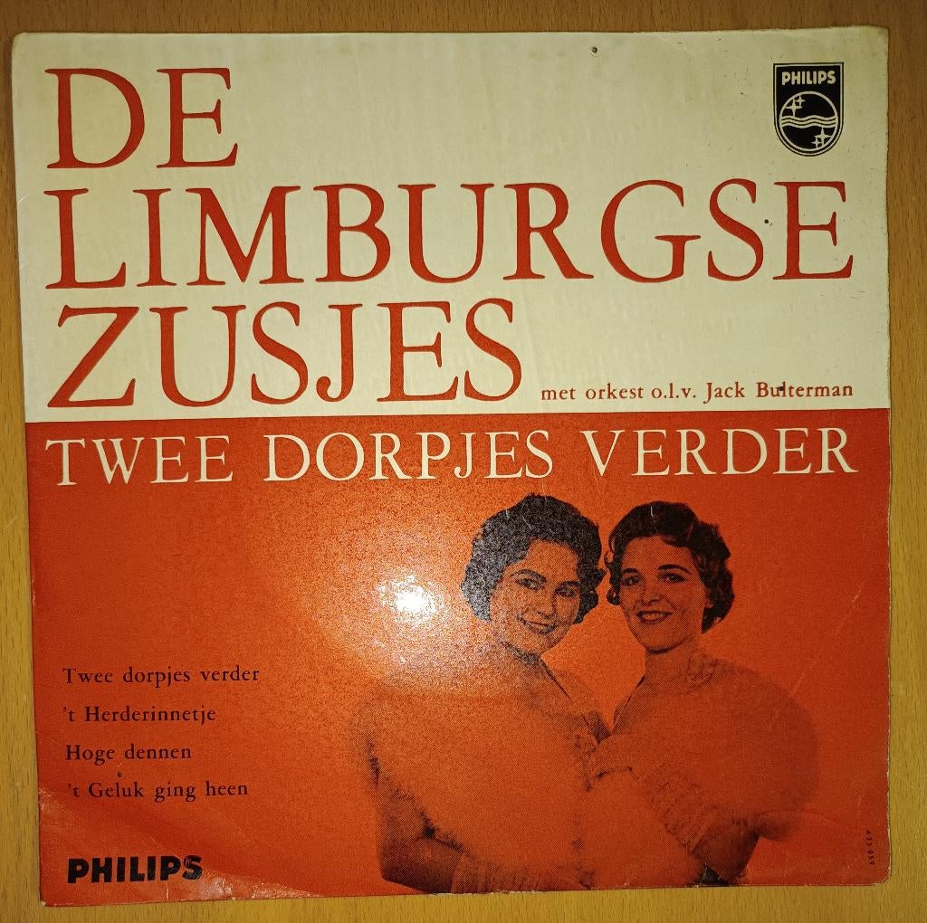 Limburgse Zusjes  (EP Philips 433 059), 7 inch, Zo goed als nieuw, Levenslied of Smartlap, Fotohoes