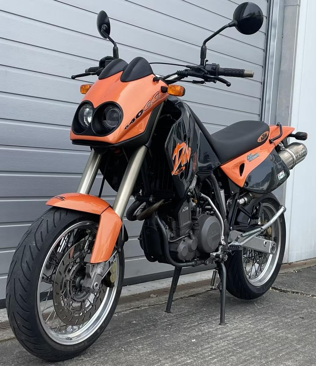 KTM 640 Duke Supermoto - Oranje/Grijs - Goede staat, Motoren, Ophalen