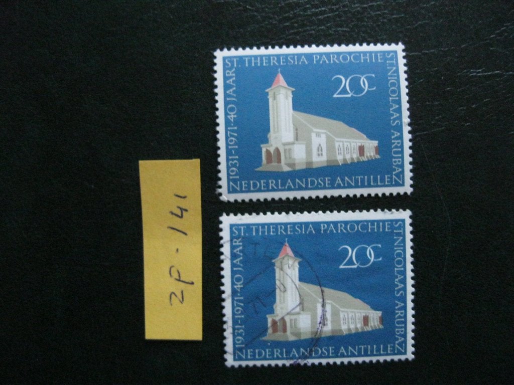 nl antillen - lions club/postfris en gestempeld 1971(zf-141), Ophalen of Verzenden, Gestempeld