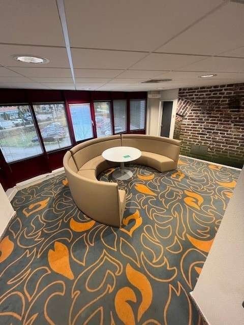 Halfronde Gestoffeerde Horeca Bank 3 Elementen, Huis en Inrichting, Niet ingevuld, Hout, Gebruikt, Minder dan 75 cm