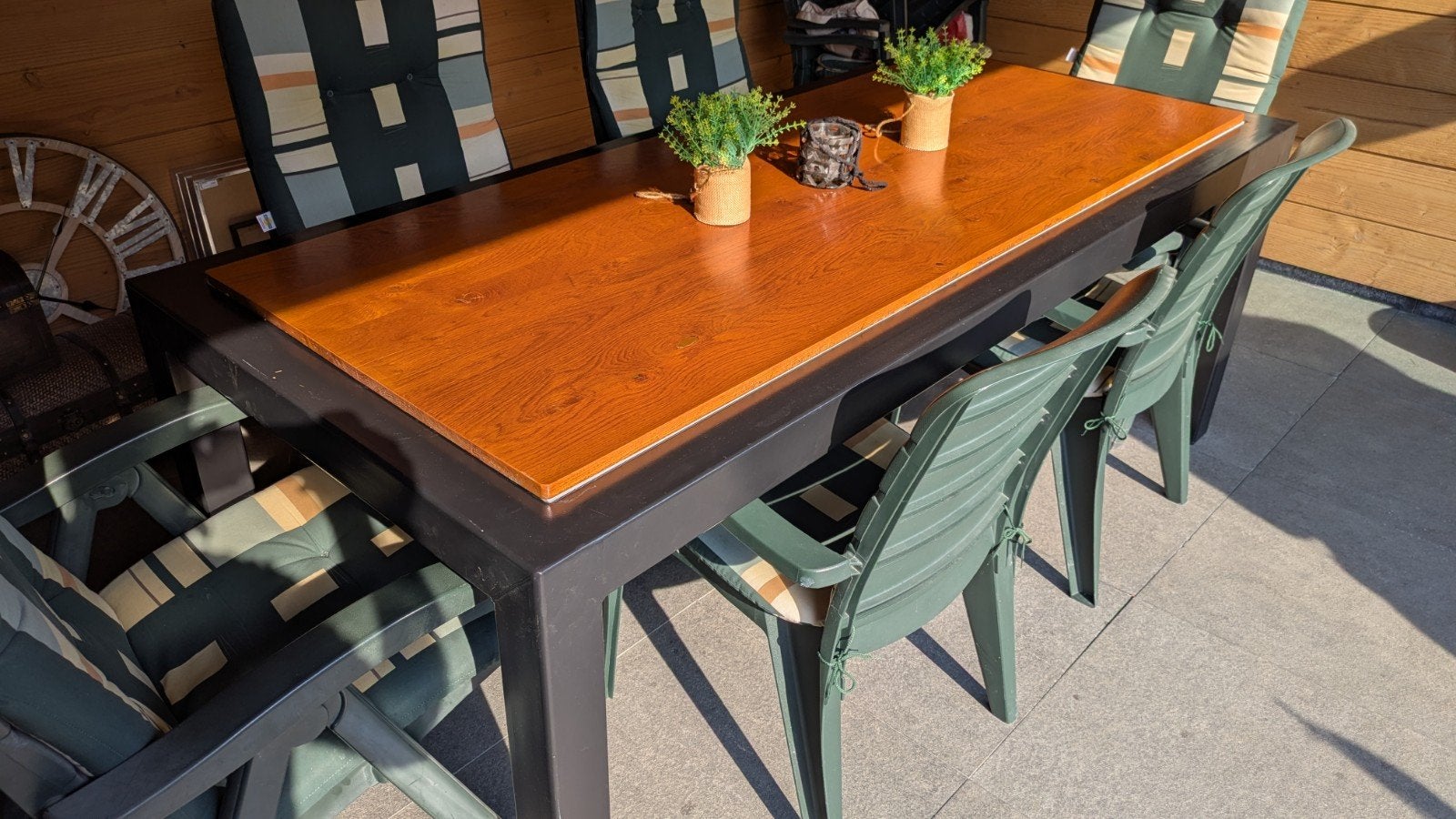 Robuuste metalen tuintafel, Tuin en Terras, Ophalen, Rechthoekig, Metaal